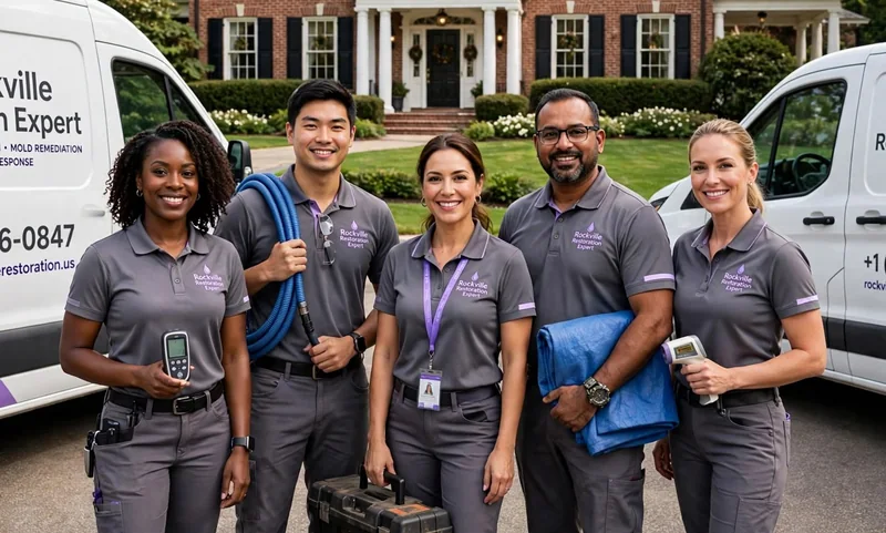 Rockville Restoration Expert team in company uniforms
